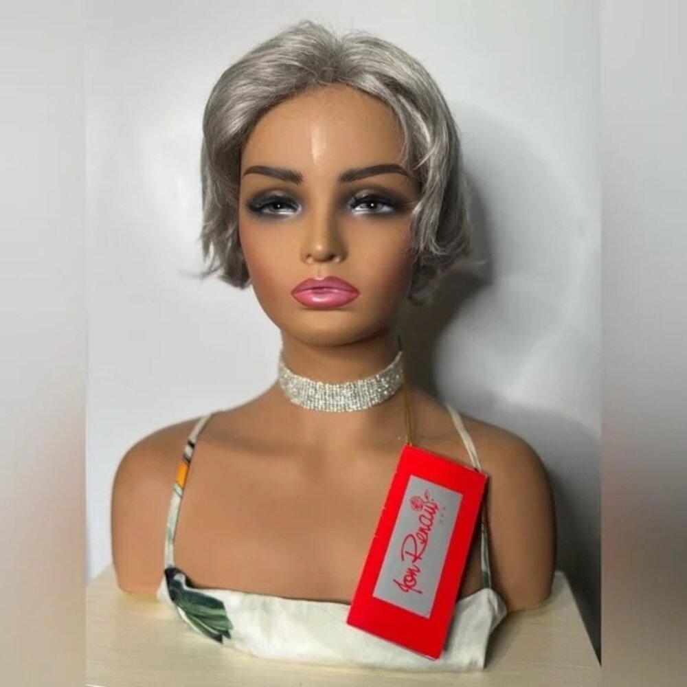 Jon Renau Short Gray Wig | Silver Grey Blend | Classic Cap | Natural Look